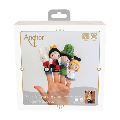 Anchor Crochet Kit Creativa: Amigurumi: Alice in Wonderland Finger Puppets