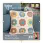 Anchor Crochet Kit Cushion Cover Granny Square Beige