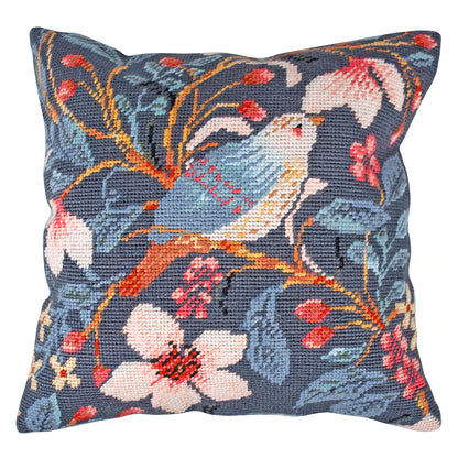 Trimits Half Stitch / Tapestry Kit Cushion: Magnolia Bird