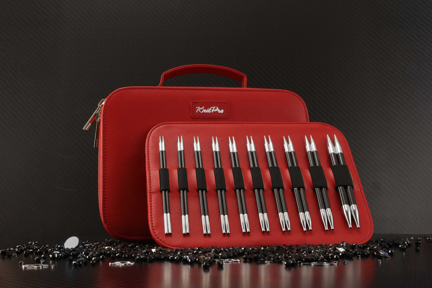 KnitPro Knitting Pins Interchangeable Standard Karbonz Élan Gift Set