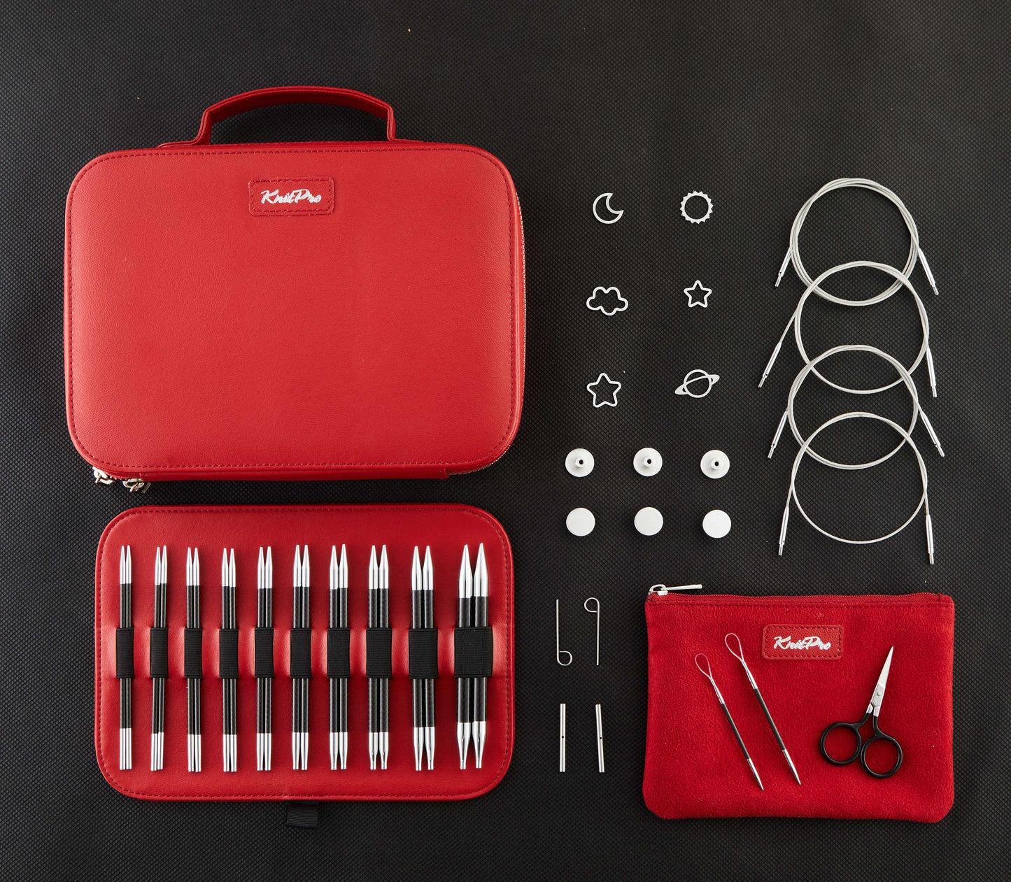 KnitPro Knitting Pins Interchangeable Standard Karbonz Élan Gift Set