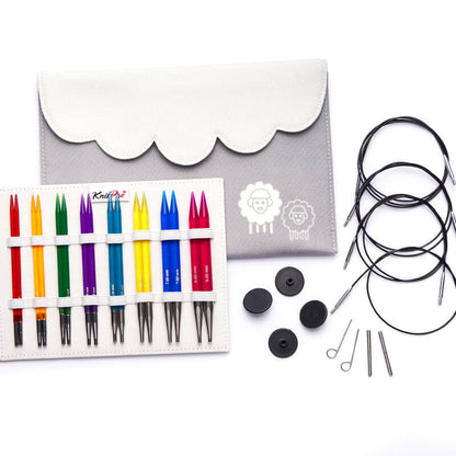 KnitPro Knitting Pins Circular Interchangeable Trendz: Deluxe Set