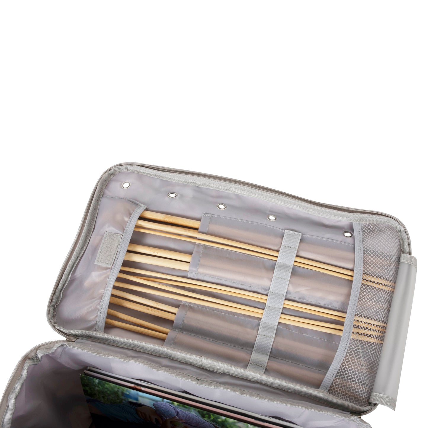 Hobby Gift Knitting Bag with Yarn Storage: Bee