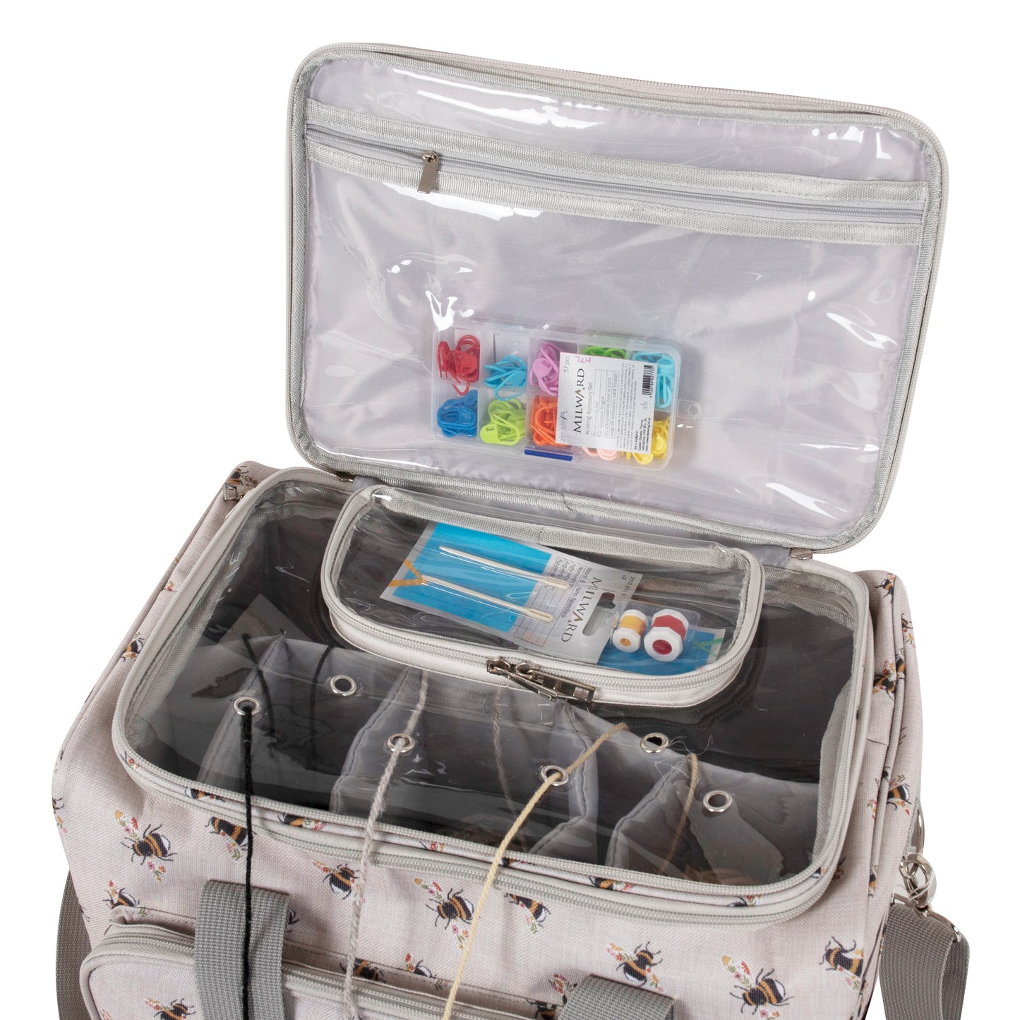 Hobby Gift Craft & Yarn Portable Storage Organiser: Bee