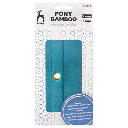 Pony Knitting Pins Circular Interchangeable Bamboo Set: Assorted Sizes