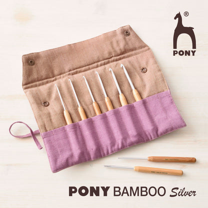 Pony Crochet Hook Gift Set: Bamboo: 14cm x 2.50 - 5.00mm: Pack of 6