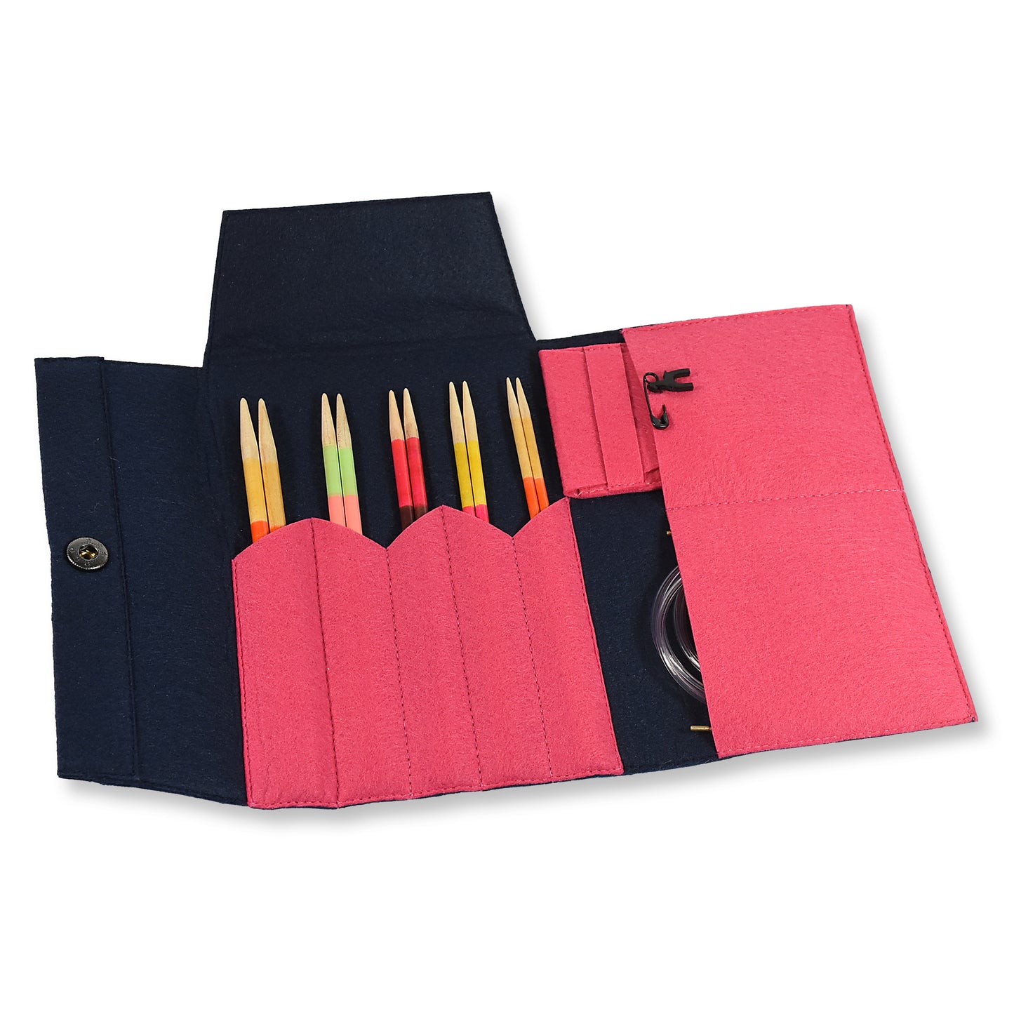 Pony Flair Natural Wood Circular Interchangeable Knitting Needle Set