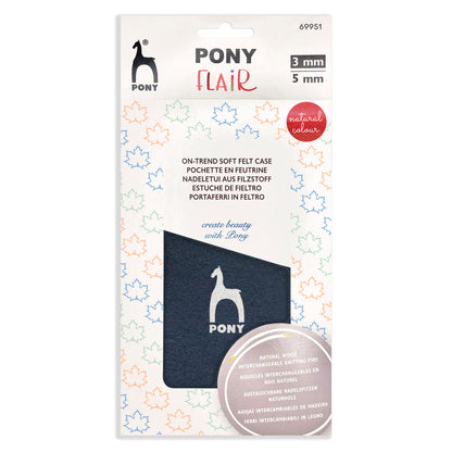 Pony Flair Natural Wood Circular Interchangeable Knitting Needle Set