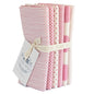 Tilda Fabric: Fat Quarters: Permanent: Classic Basics: 50 x 55cm: Pink: Bundle of 6