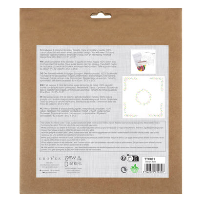 Trimits Embroidery Kit: Tablecloth: Daisy Chain