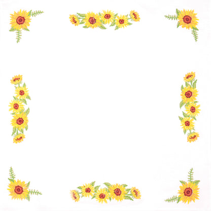 Trimits Printed Cross Stitch Kit: Tablecloth: Sunflowers