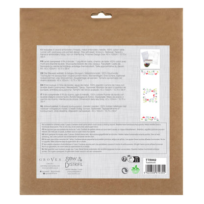 Trimits Embroidery Kit Table Runner: Toadstools