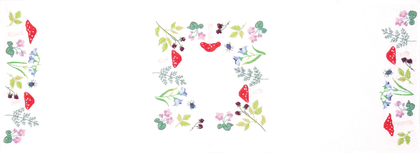 Trimits Embroidery Kit Table Runner: Toadstools