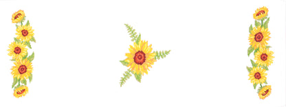 Trimits Printed Cross Stitch Kit: Table Runner: Sunflowers
