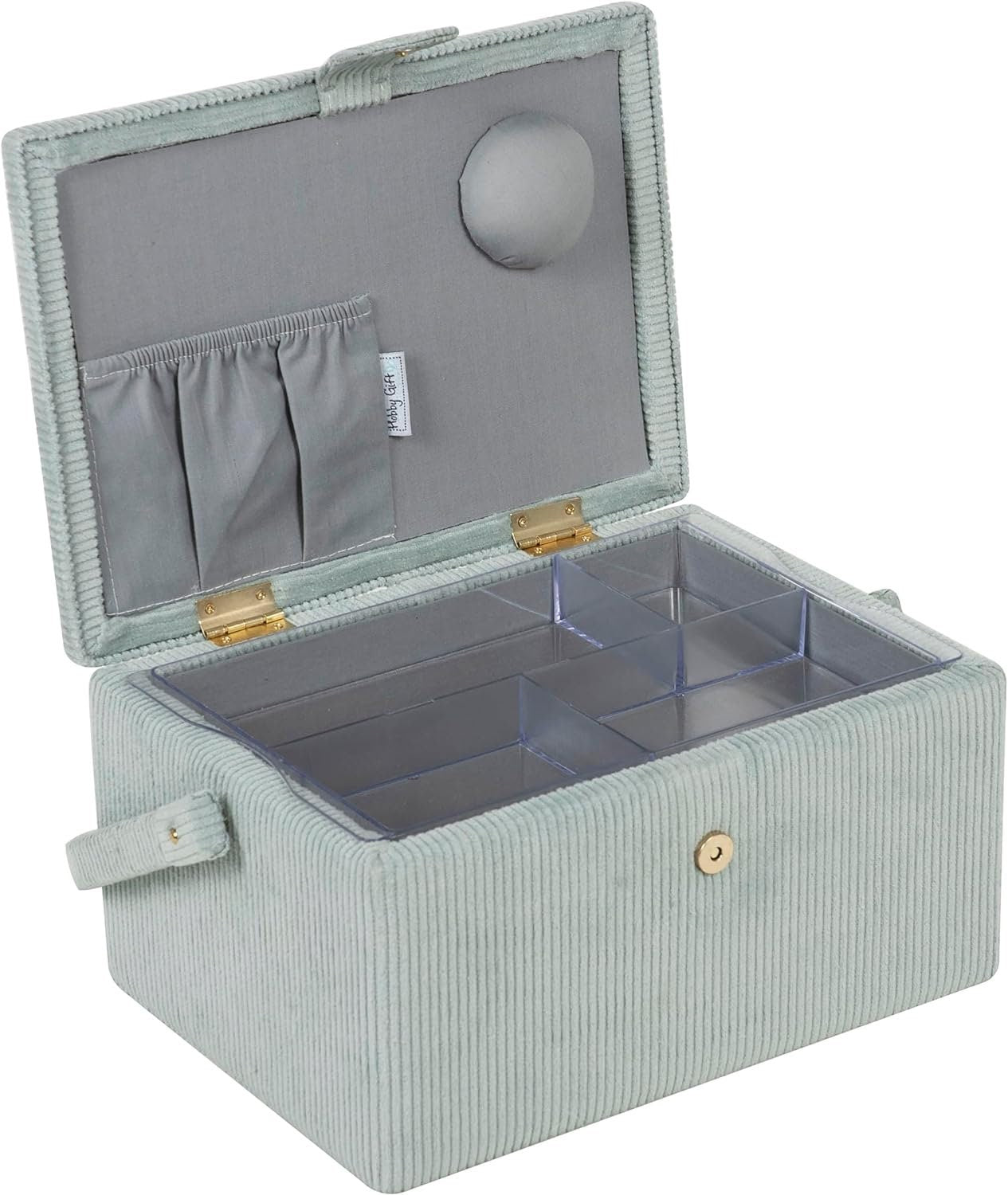 Hobby Gift Medium Embroidered Sewing Craft Storage Box Wooly Pully 18.5 x 25.5 x 14.5cm