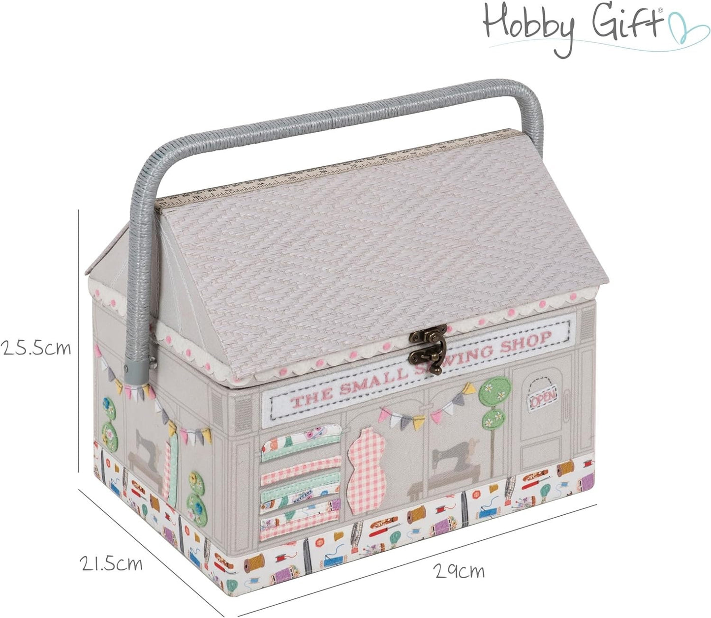 Hobby Gift Novelty Sewing Craft Hobby Storage Box, Embroidered, Appliqué Shop, Haby Notions