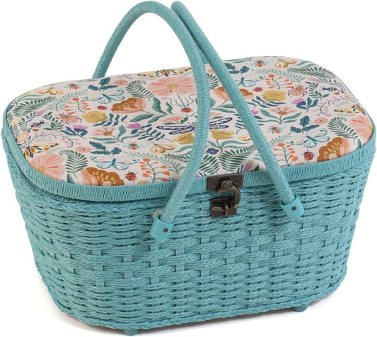 Hobby Gift Sewing Box Wicker Basket Flutterby Large size