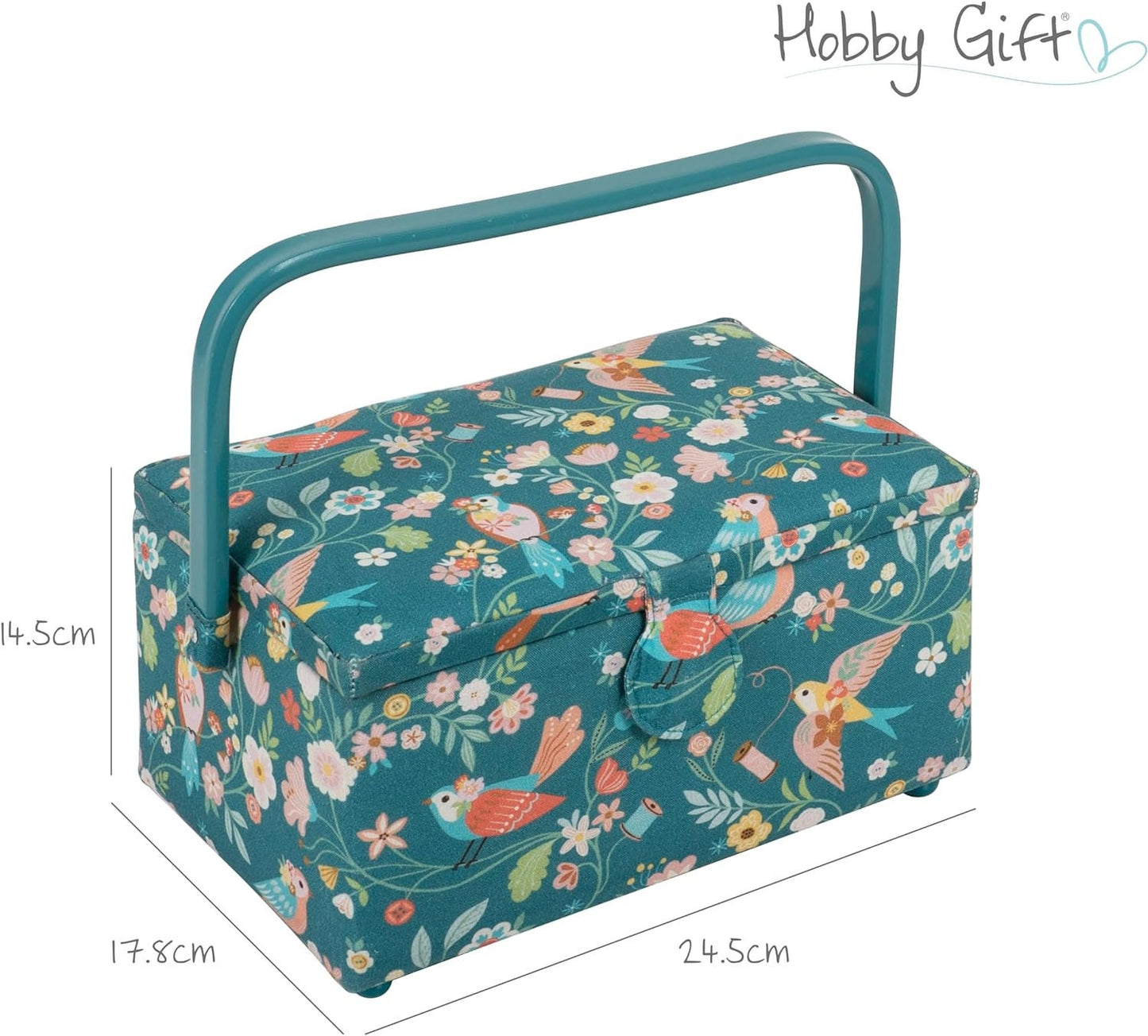 Hobby Gift Medium Sewing Craft Storage Box, Bird Aviary