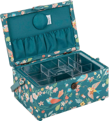 Hobby Gift Medium Sewing Craft Storage Box, Bird Aviary