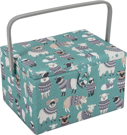 Hobby Gift Large Sewing Craft Hobby Storage Box, 23.5 x 31 x 20cm, Woolly Pully