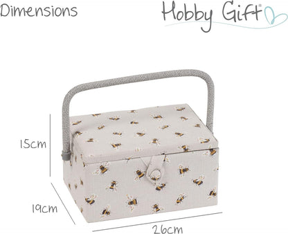 Hobby Gift Medium Sewing Craft Hobby Storage Box Bees