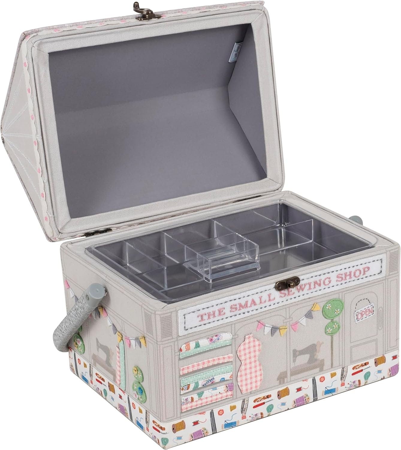 Hobby Gift Novelty Sewing Craft Hobby Storage Box, Embroidered, Appliqué Shop, Haby Notions