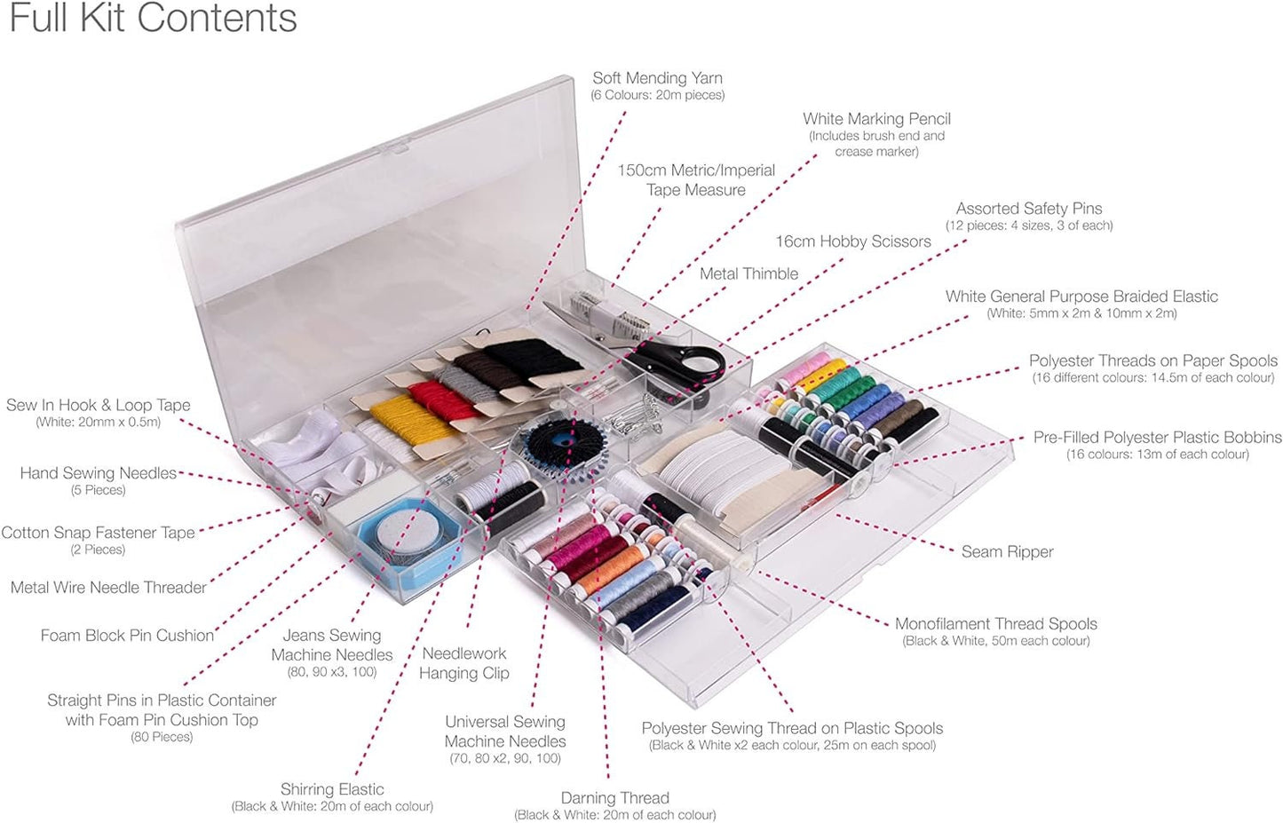 Groves Professional Sewing Kit 167 Piece