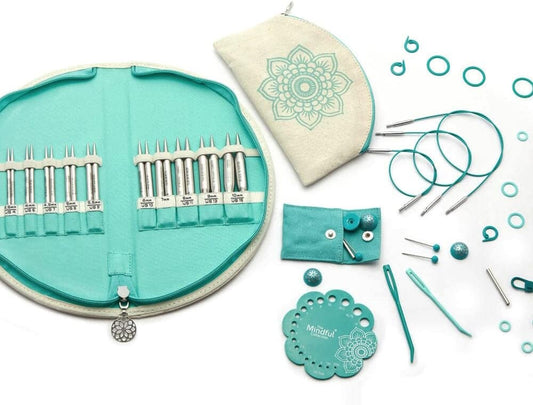 KnitPro Knitting Pin Set Circular Interchangeable (10cm) The Mindful Collection: Warmth