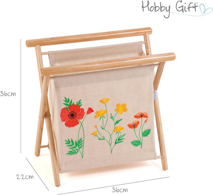 Hobby Gift Foldable Knit Sew, Embroidered, Wildflowers