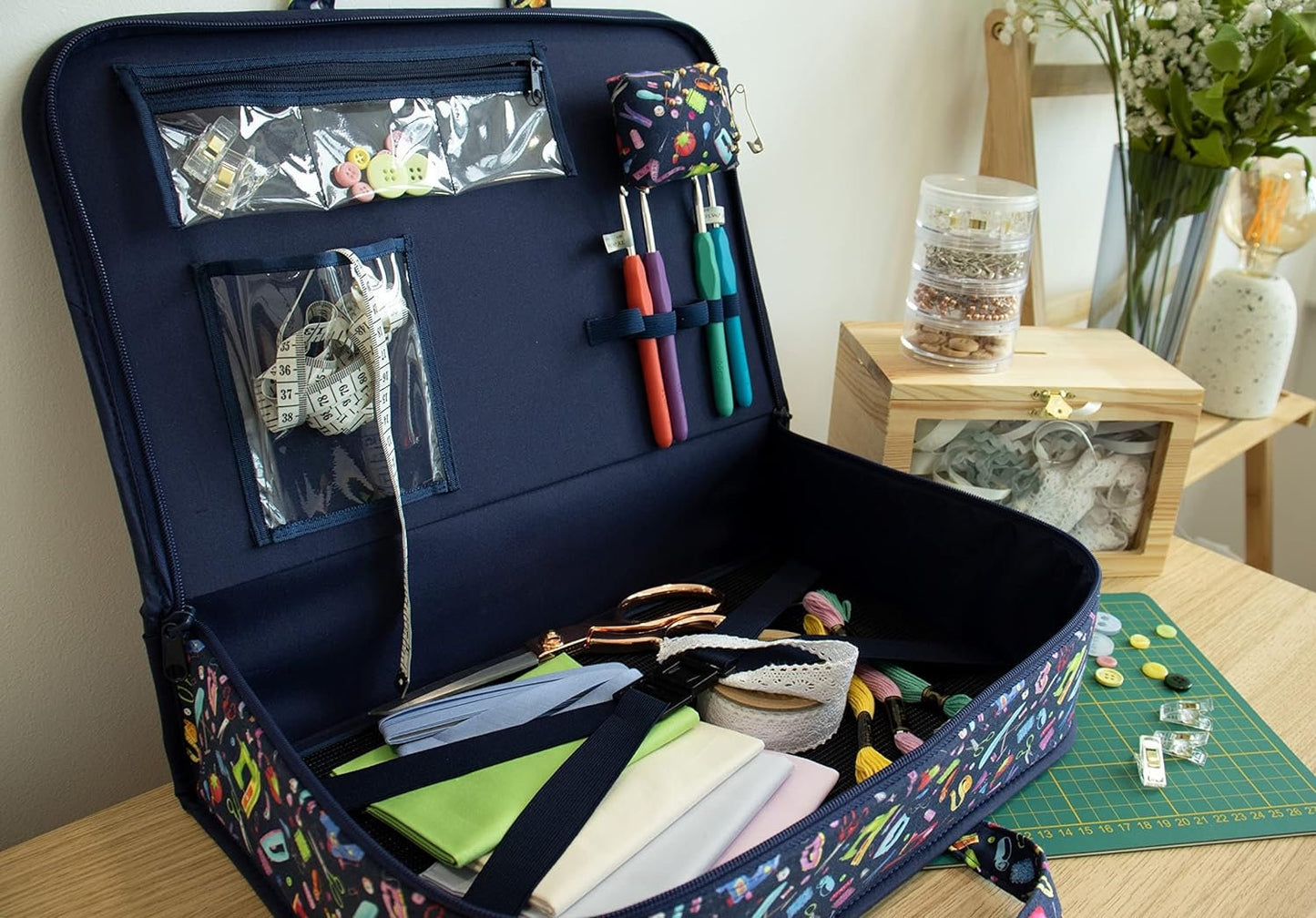 Hobby Gift Project Travel Storage Case, Mini Sewing Machines