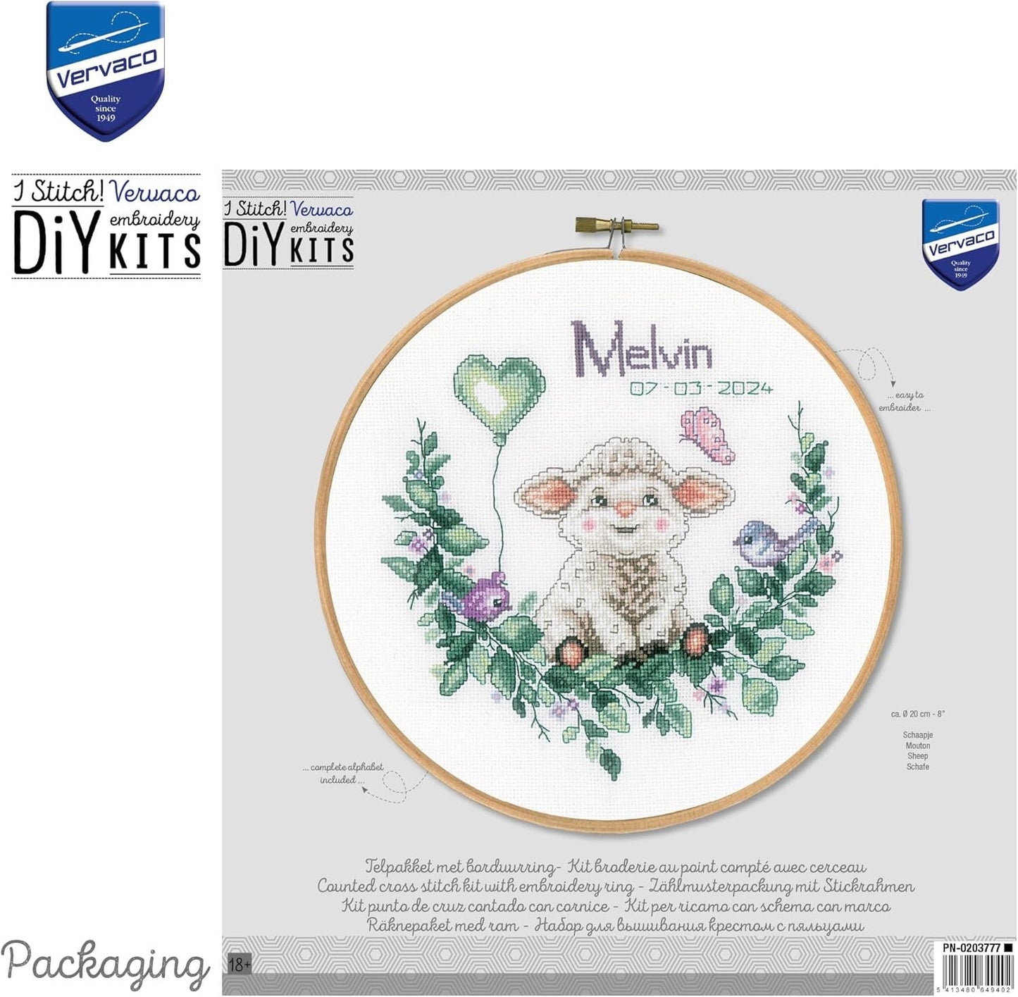 Vervaco Counted Cross Stitch Kit: Sheep