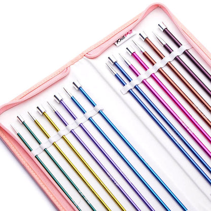 KnitPro Knitting Pins Single-Ended Zing aluminum Deluxe Set 35cm