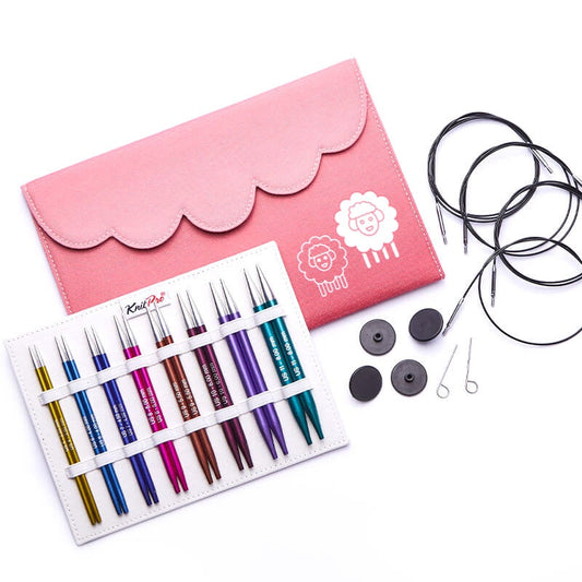 KnitPro Knitting Pins Circular Interchangeable Zing Deluxe Set