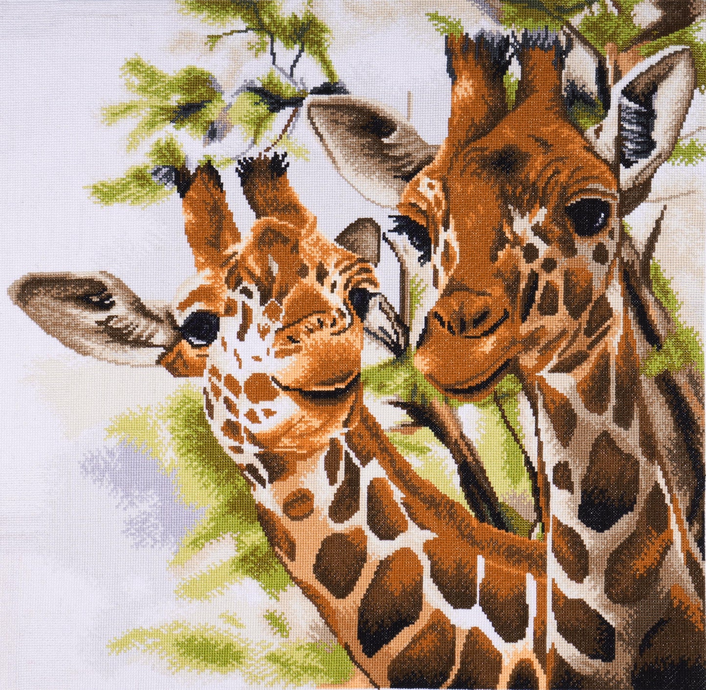 Trimits Printed Cross Stitch Kit Extra Large Giraffes