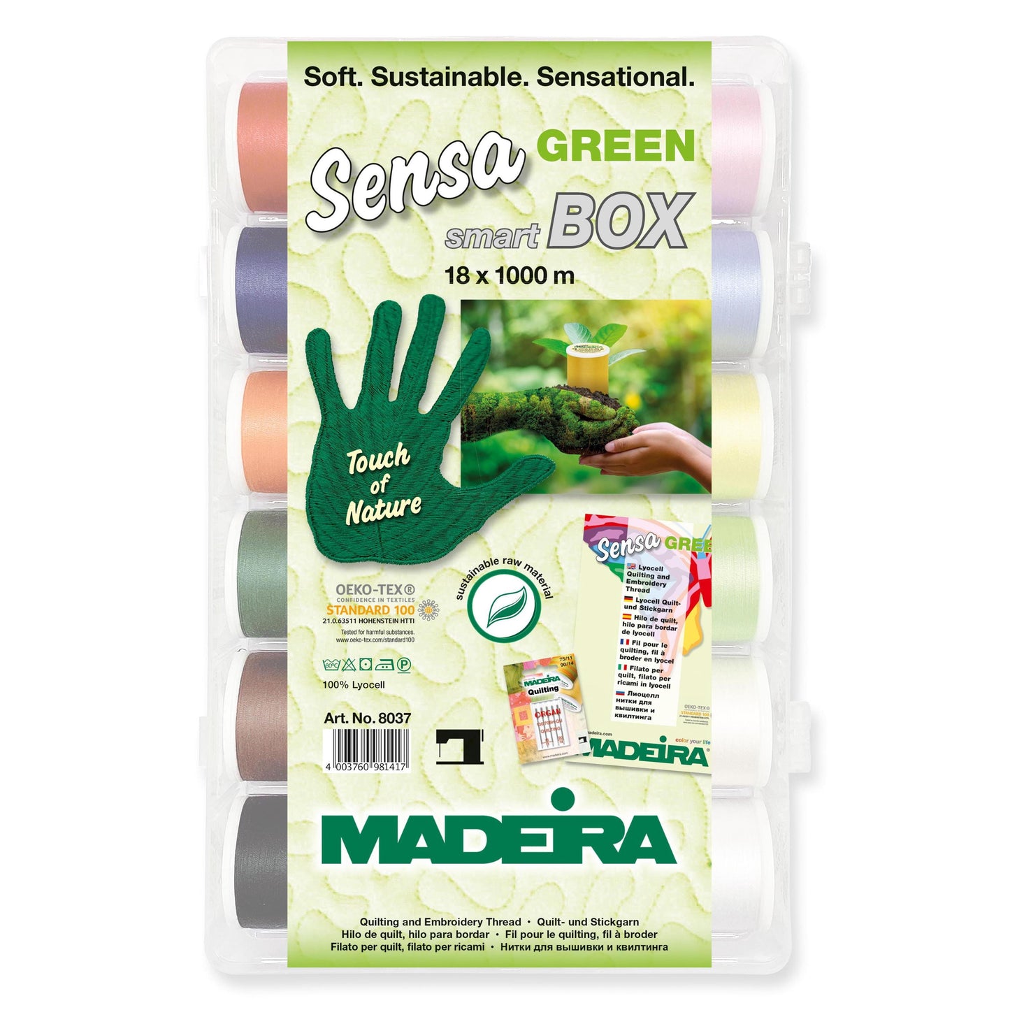 Madeira Sensa Green No. 40 Smart box 18 x 1000m Spools