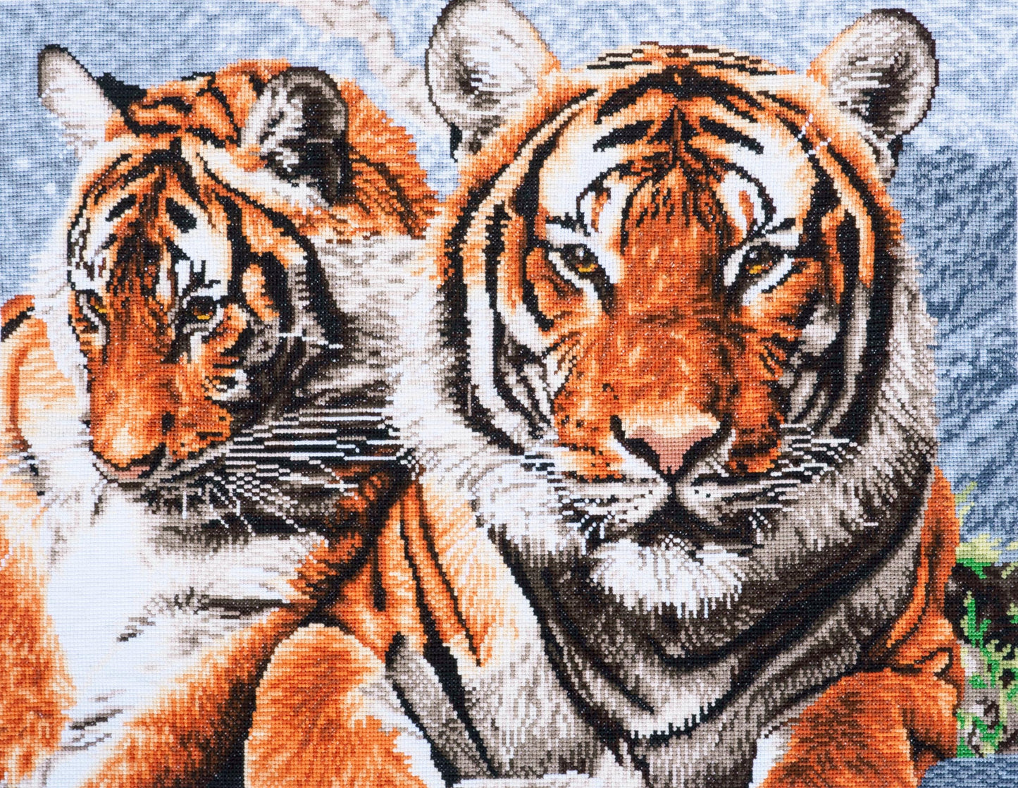 Trimits Printed Cross Stitch Kit Extra Large Tiger