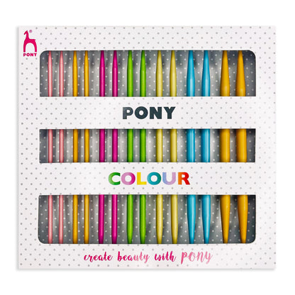 Pony Knitting Pin Set Interchangeable Colour Set of 7