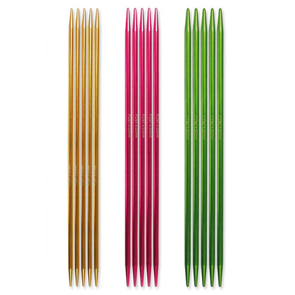 Pony Knitting Pins Double Pointed Colour Polka Dot 20cm x 3.50, 4.00 & 4.50mm