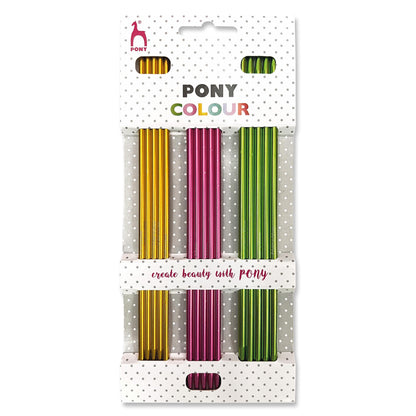 Pony Knitting Pins Double Pointed Colour Polka Dot 20cm x 3.50, 4.00 & 4.50mm